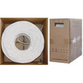 White 1000 ft Pure Copper Quad Shield Coaxial Cable I6569