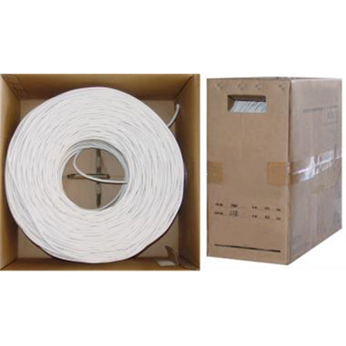 White 1000 ft Pure Copper Quad Shield Coaxial Cable I6569