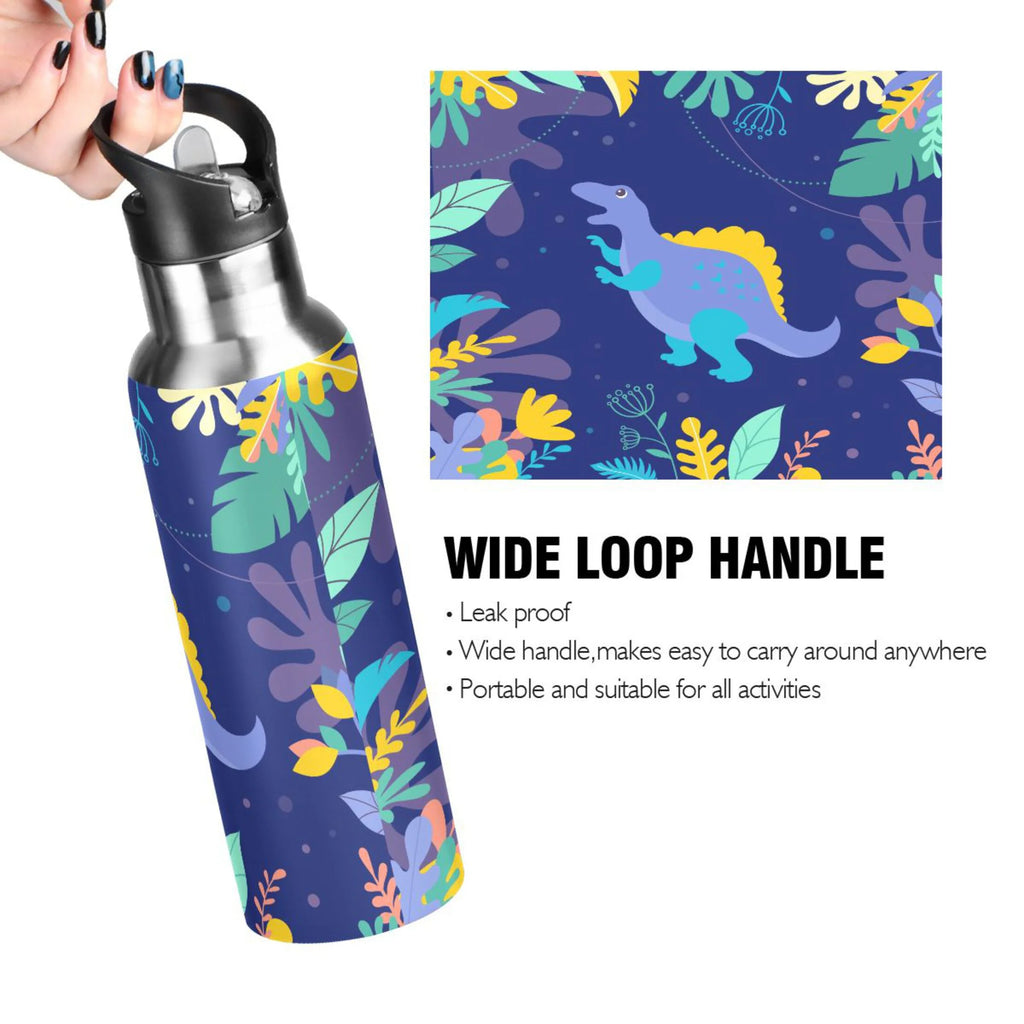 Stainless Steel Insulated Water Bottle with Straw Lid J25731