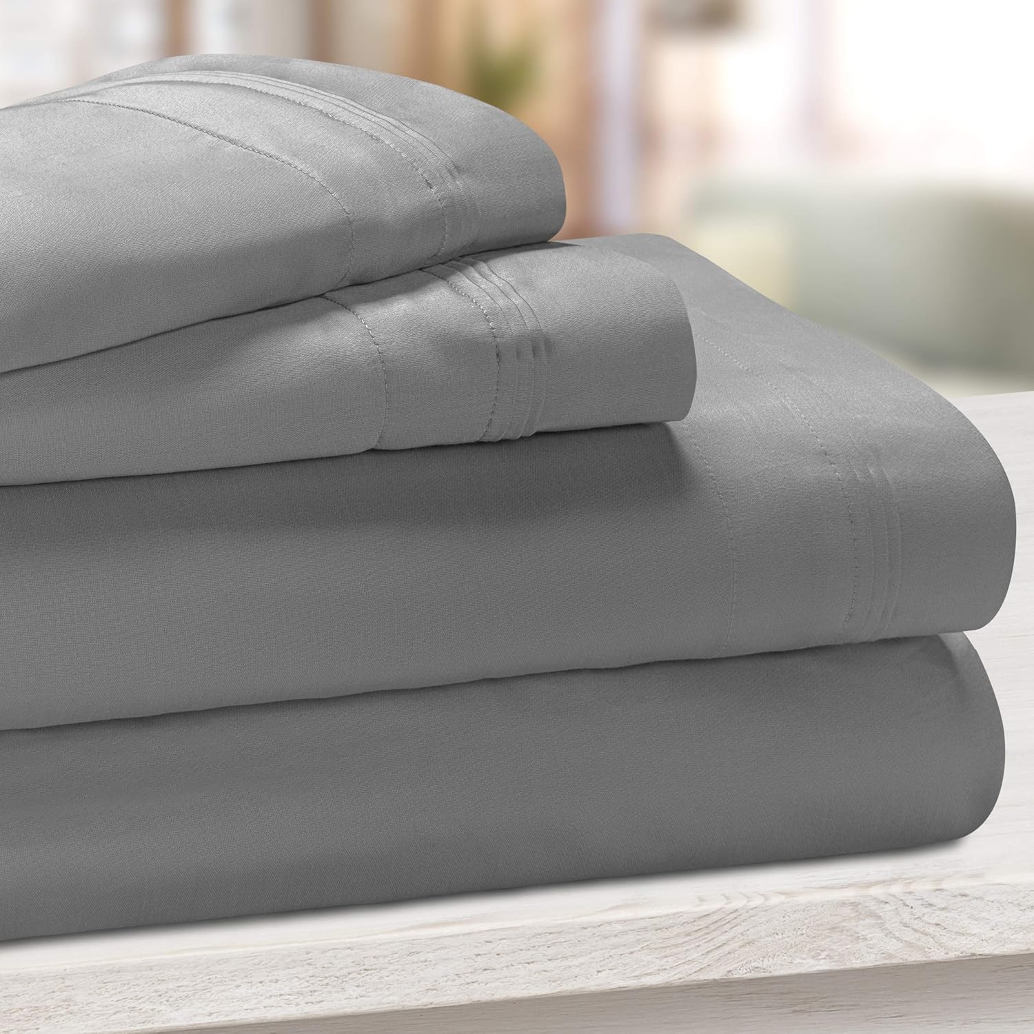 Teal 4-Piece Deep Pocket Sheet Set Y334