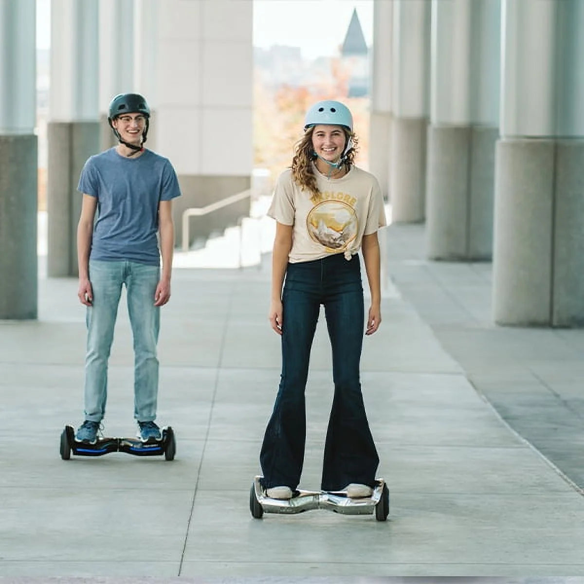 6.5 in LED Wheel Hoverboard, 220 lb Max Weight, Blue J3798