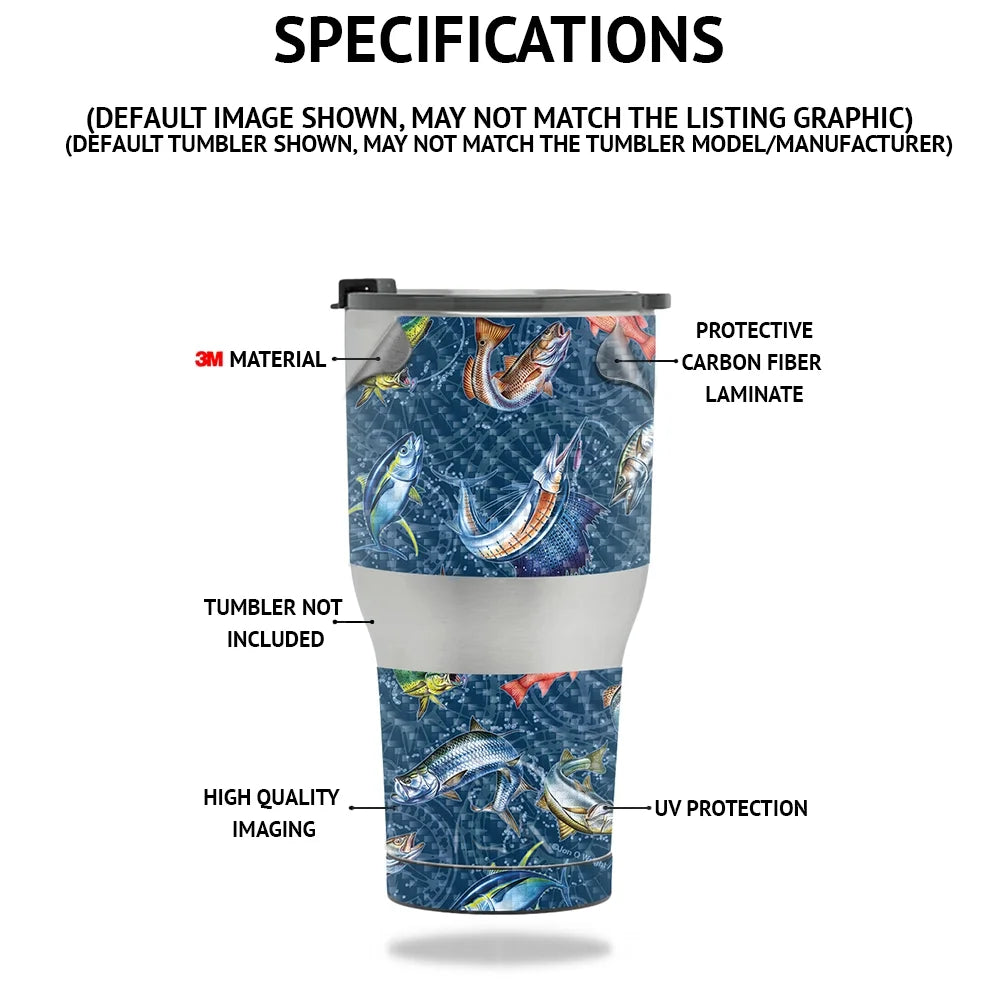 Carbon Fiber Skin Compatible With Hydro Flask 40 oz. Wide Mouth Sticker Design X786