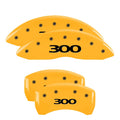 4 Caliper Covers Black Yellow Finish K713