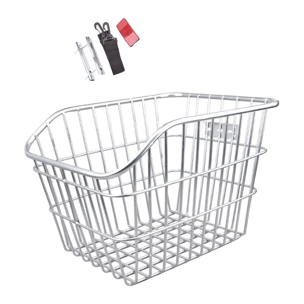 Rear Bike Basket Rack Heavy Duty Iron Wire Basket W636