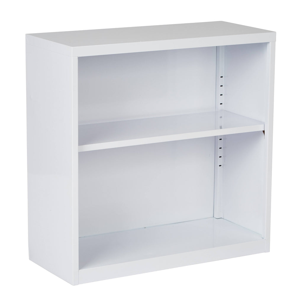 White Metal Bookcase V4736