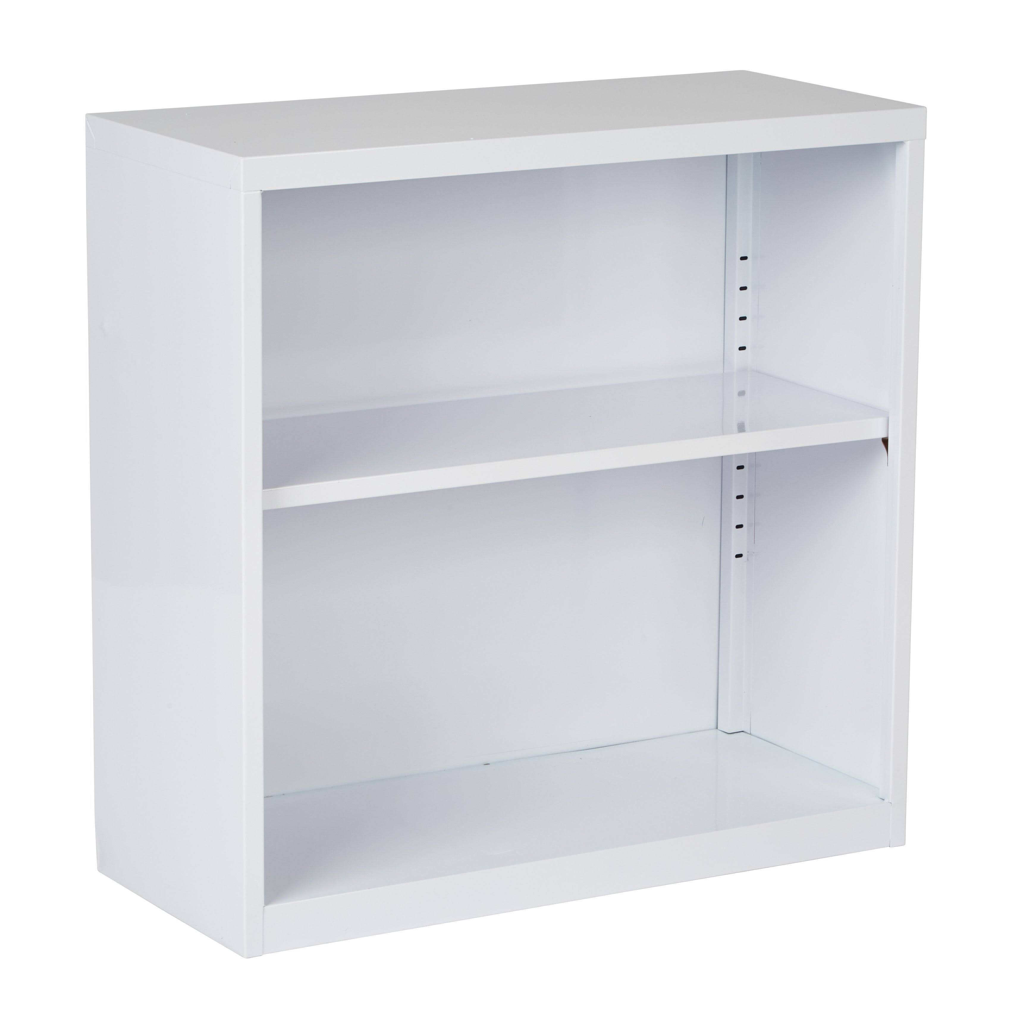 White Metal Bookcase V4736