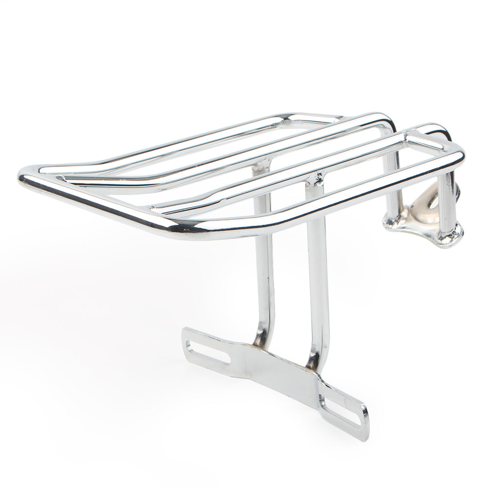 Scooter Rear Solo Seat Storage Luggage Racks Carrier Silver M47481