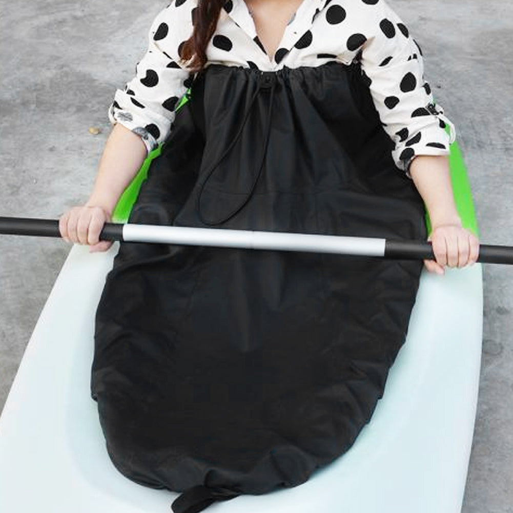 Adjustable Nylon Kayak Spray Skirt (Black) W731727