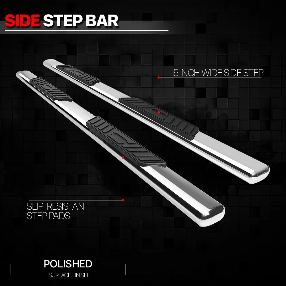 Chrome Oval Step Nerf Bar Running Board G100409