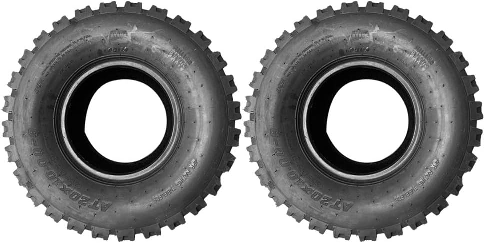 2 PCS All Terrain Tubeless ATV UTV Sport Tires 20x10-9 Rear 4PR R66537