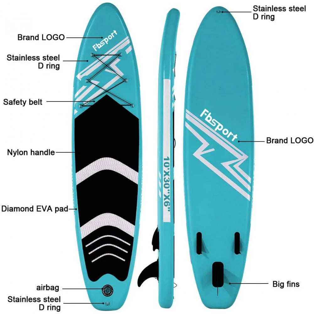 Inflatable Stand Up Paddle Board with Carry Bag, 11'x33"x 6 inches M780158