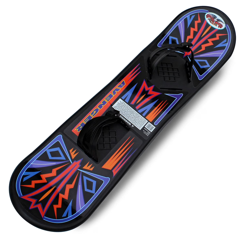Plastic Snowboard with Foot Straps W581