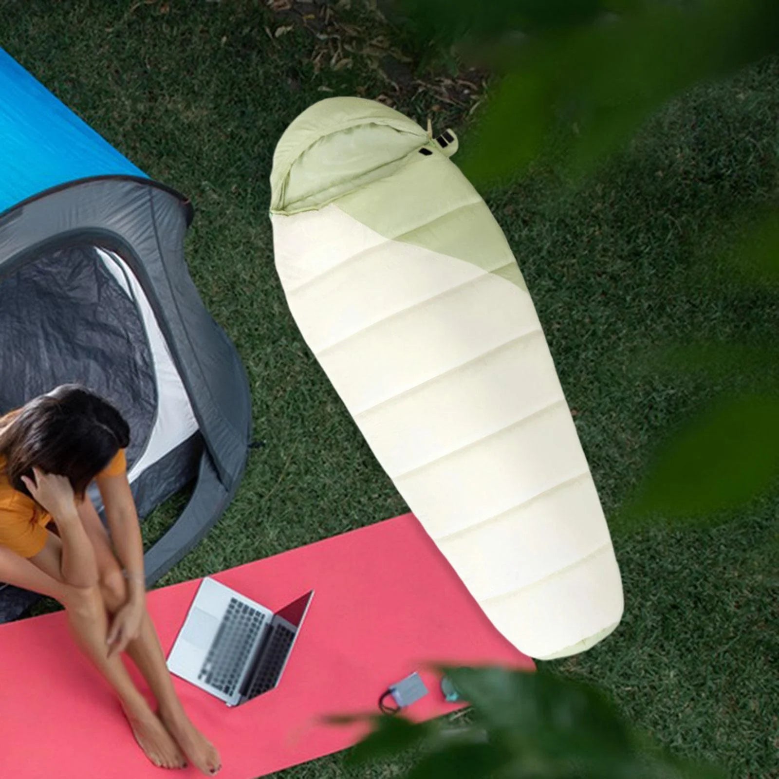 Cold Weather Down Mummy Sleeping Bag Y88693