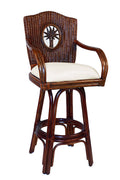 Indoor Swivel Rattan Counterstool X28846