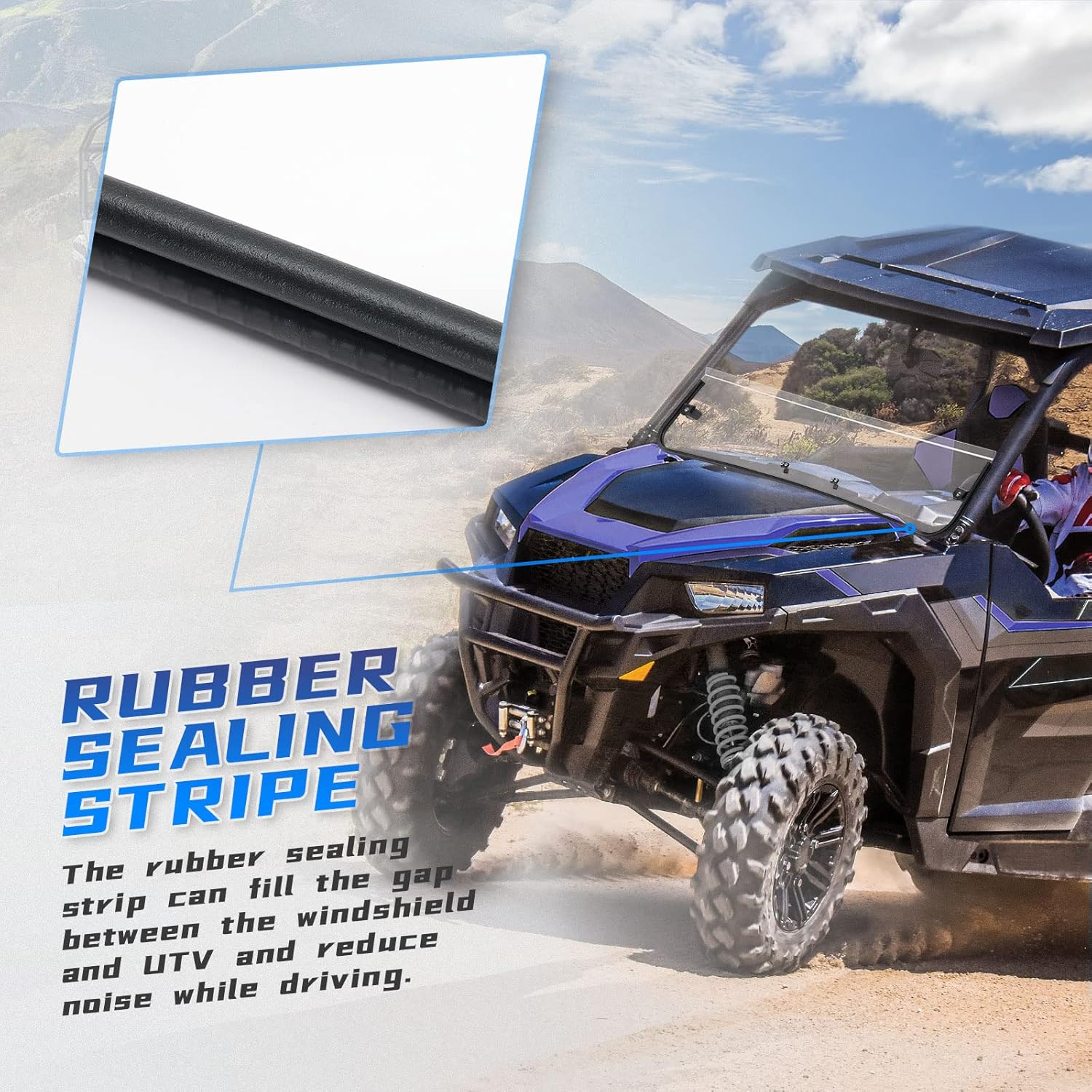 Clear Polycarbonate Half Windshield J60221