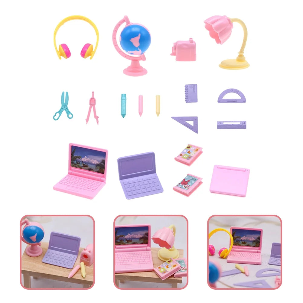 Miniature Doll School Supplies Set A824598