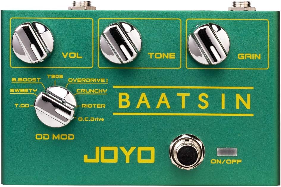 Overdrive & Distortion Pedal with 8 Classic OD/DS Sounds for Electric Guitar, Pack of 2 F12683