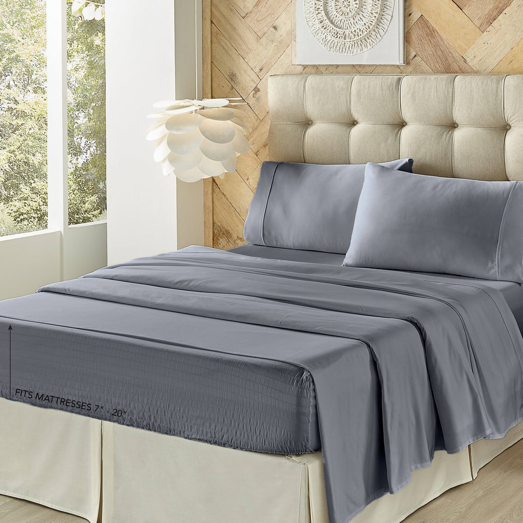 500 Thread Count 4 Piece Bed Sheet Set - Sage - California King G321
