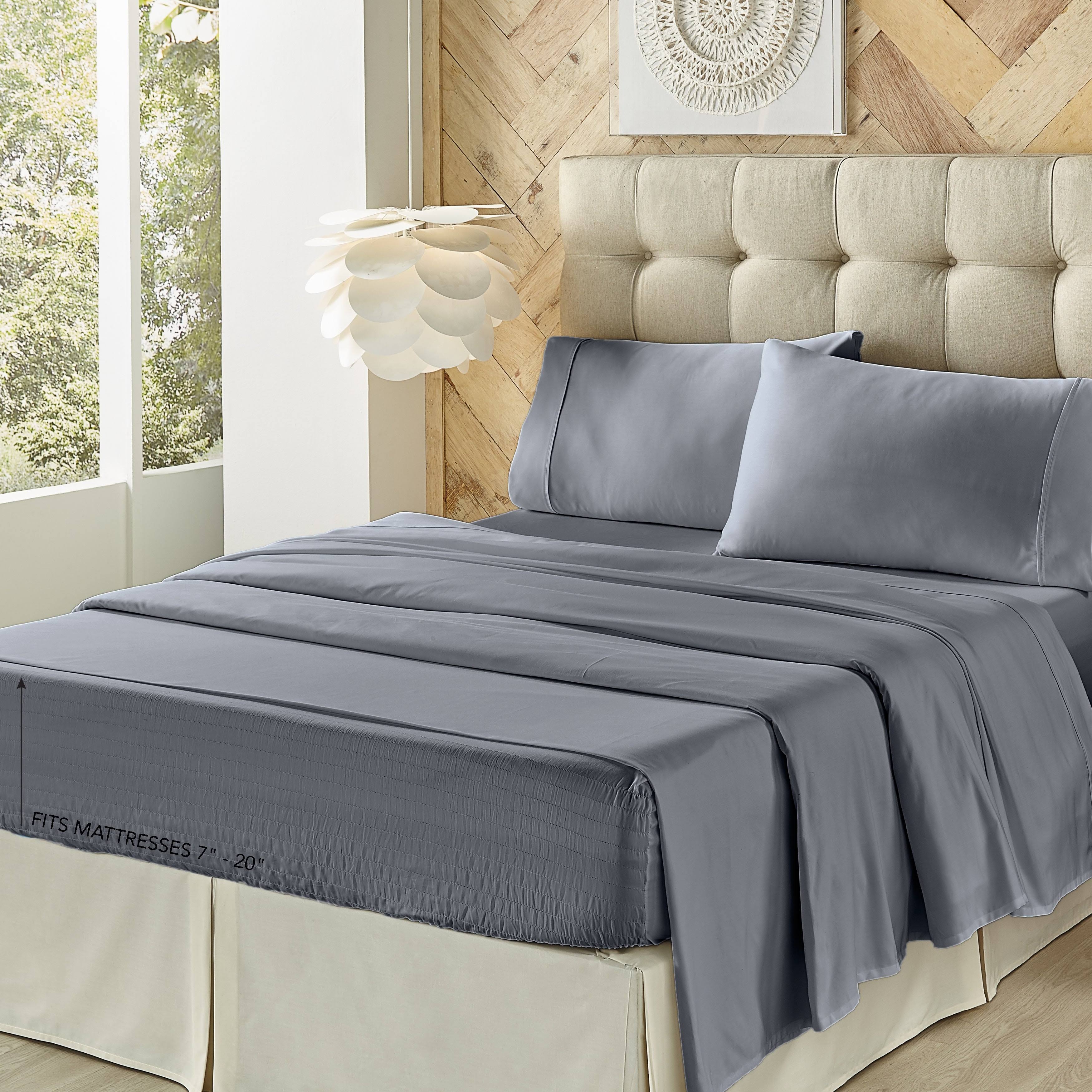 500 Thread Count 4 Piece Bed Sheet Set - Sage - California King G321