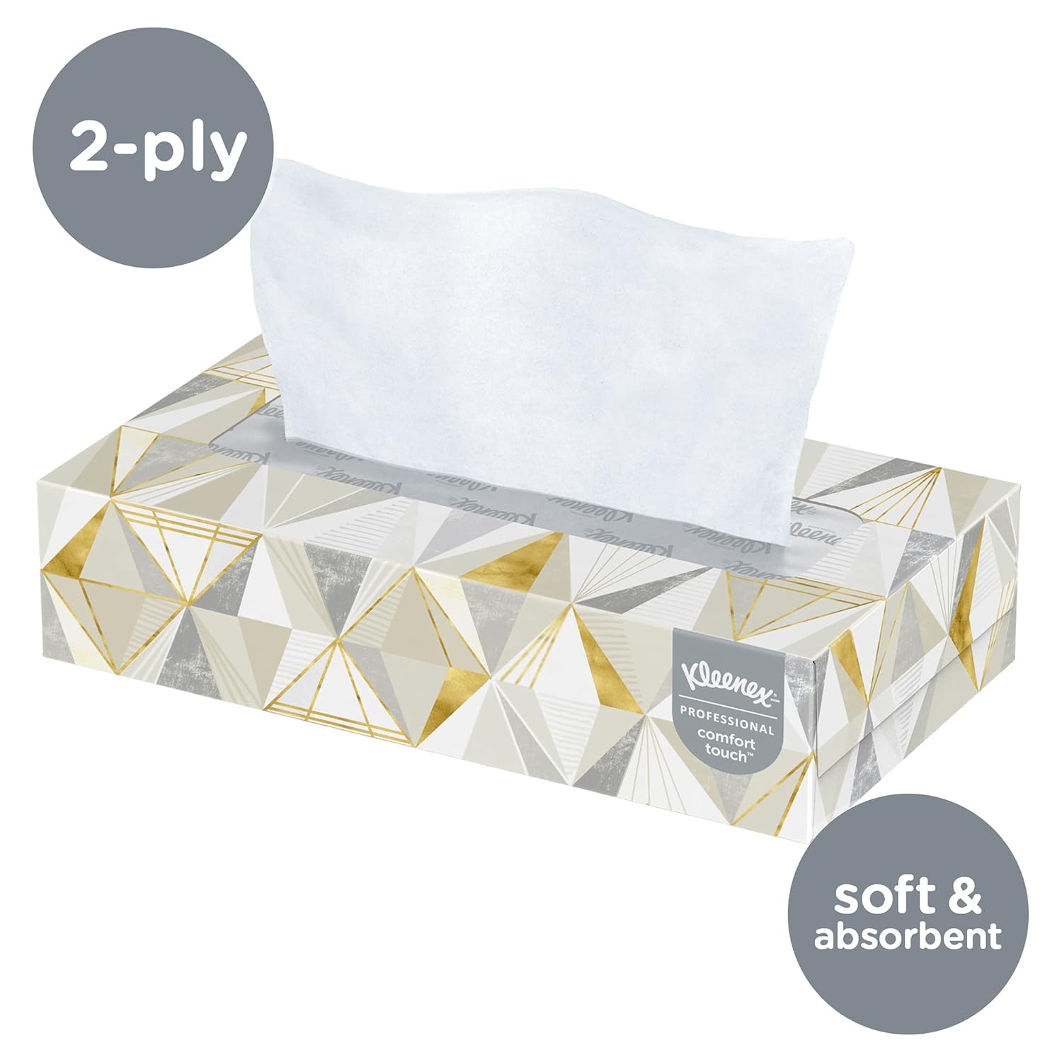 Facial Tissue Flat Tissue Boxes, 48 Boxes / Case, 125 Tissues / Box I13381