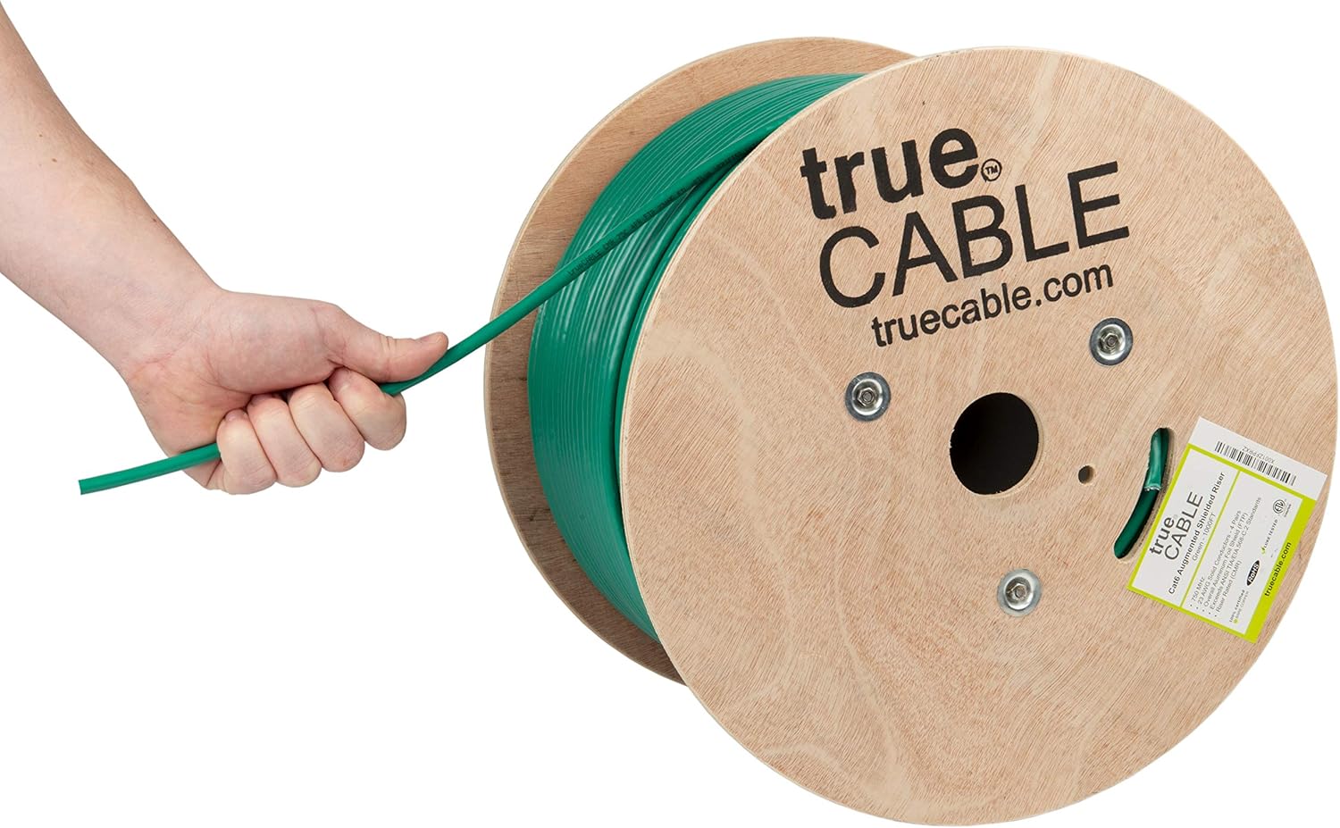 1000ft Cat6A Shielded Riser Bulk Ethernet Cable A558