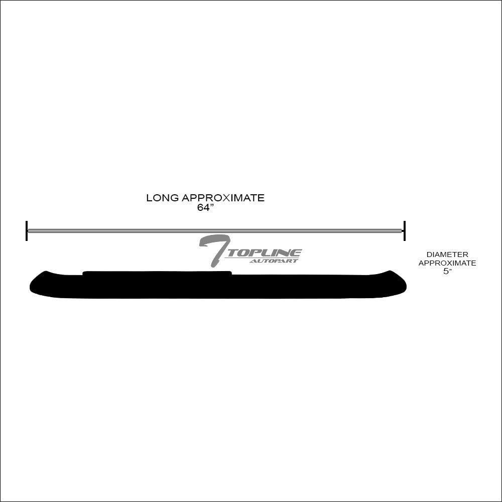 Oval Bent End Black Side Step Nerf Bars Running Boards M623