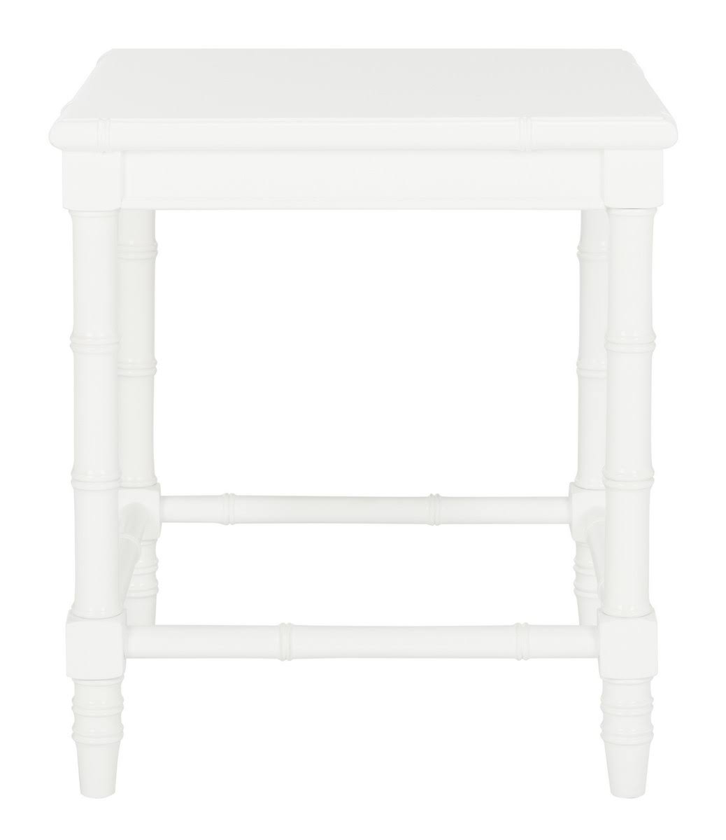 White Bamboo Accent Table J59345