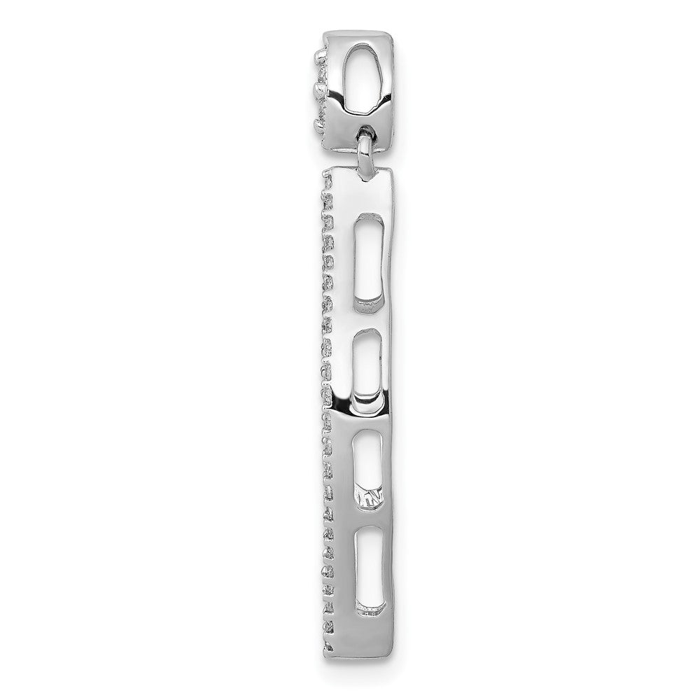 14k White Gold 1/4ct. Diamond Pendant O208