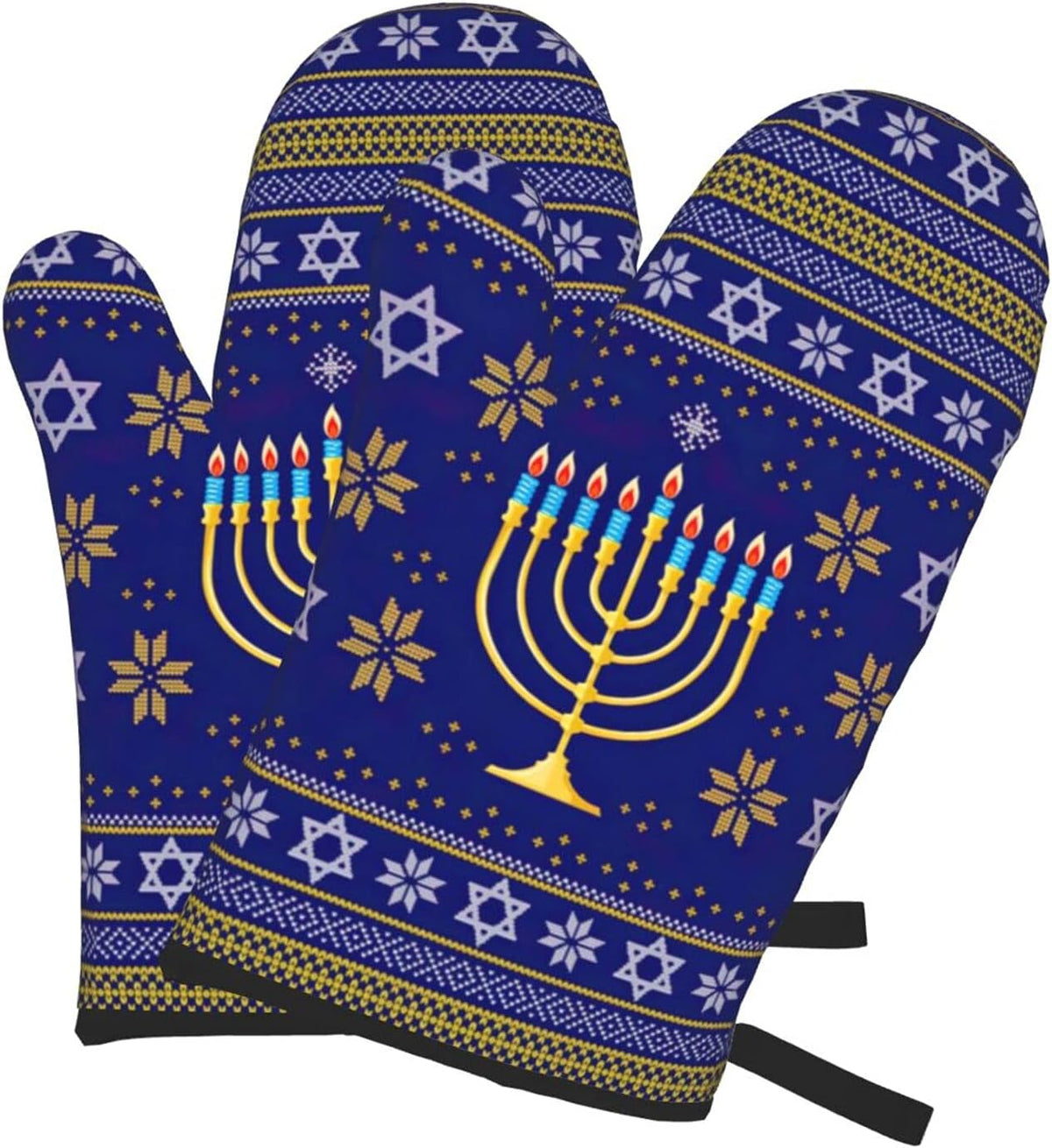 Oven Mitts Set of 2 Heat Resistant Kitchen Mittens X34239