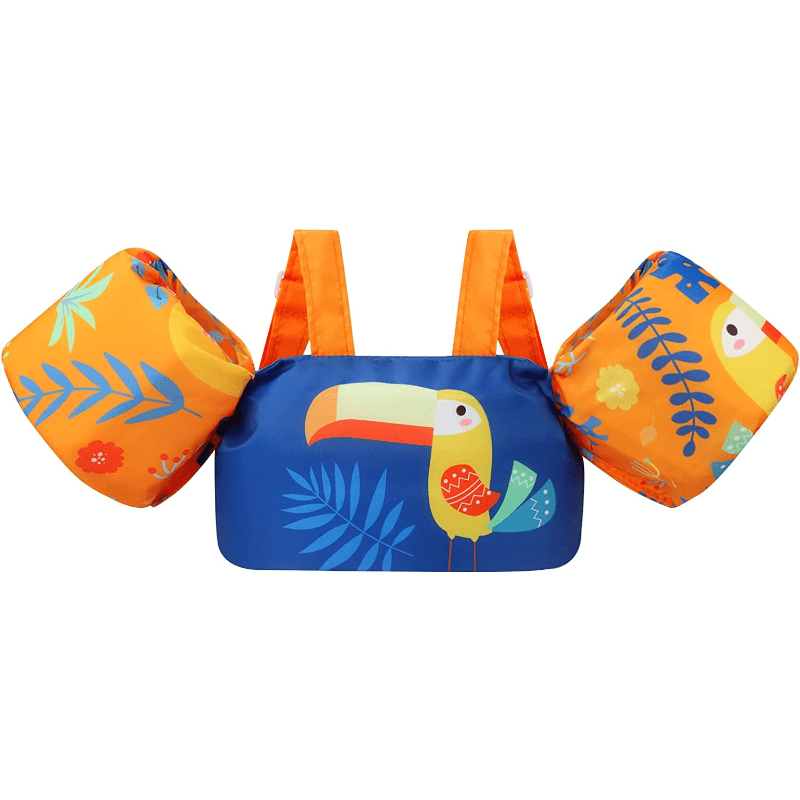 Toddler Swim Vest Floaties Jacket with Water Wings and Shoulder Strap S1074