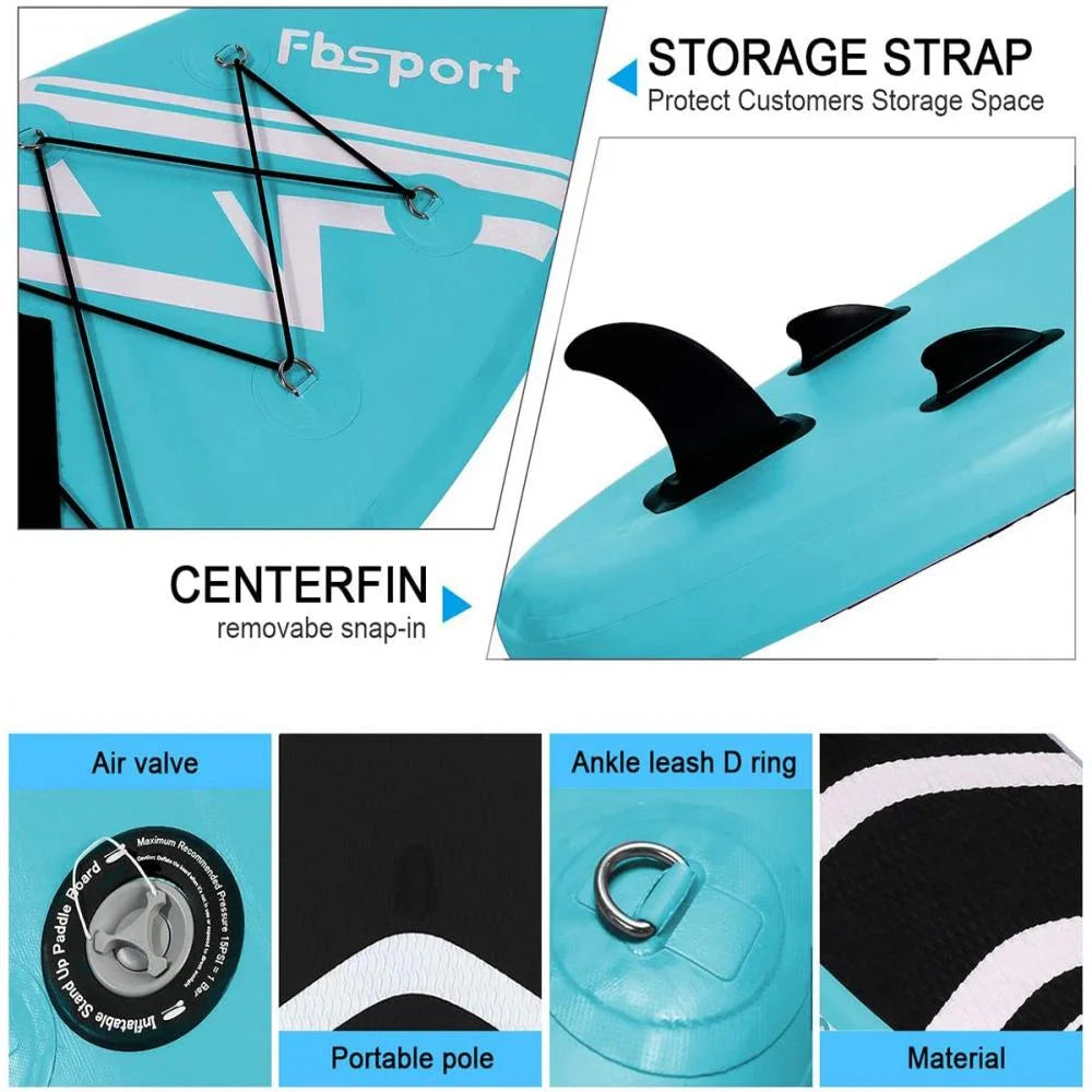 Inflatable Stand Up Paddle Board with Carry Bag, 11'x33"x 6 inches M780158