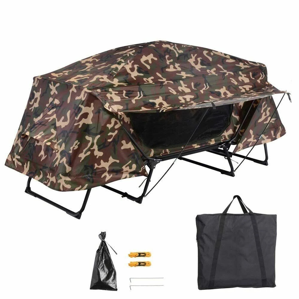 Folding Camping Tent Cot with Rain Fly B838