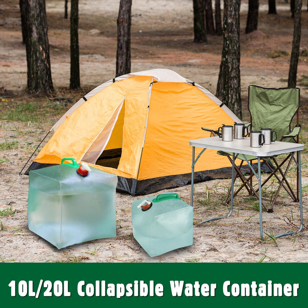 Collapsible Water Container With Spigot Camping Water Storage Jug R743688