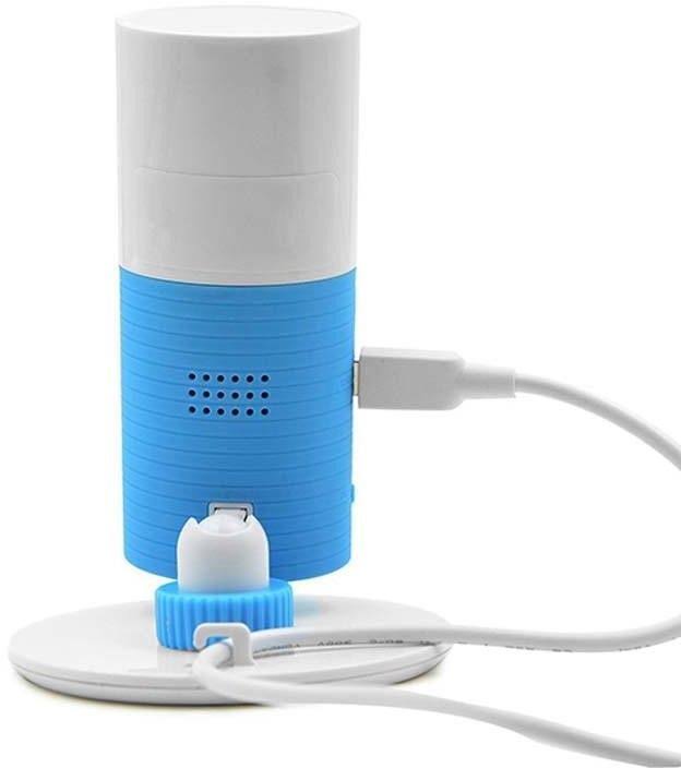 Blue Mini Wi-Fi Camera with Night Vision and Motion Sensor F552640