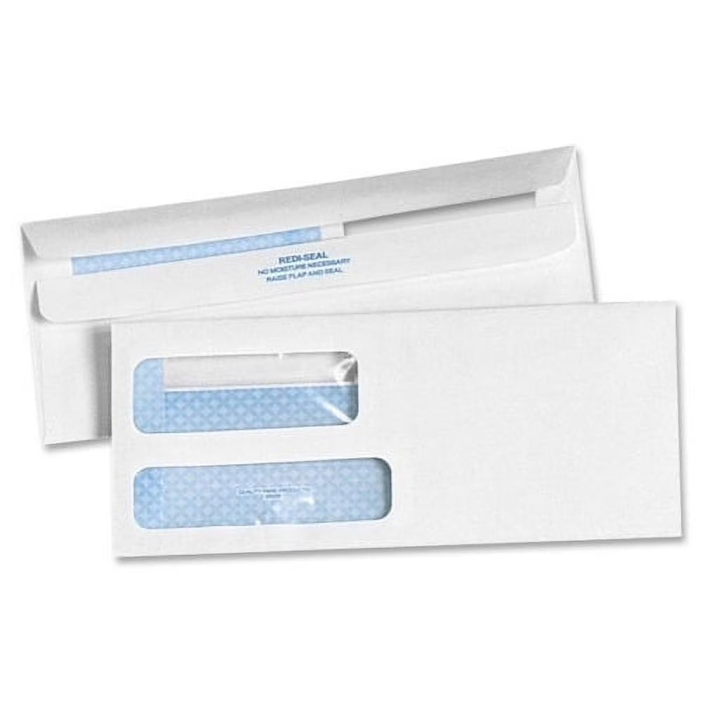 White Double Window #10 Envelope 500/Box B4125