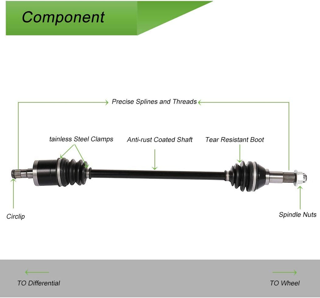 CV Axle Shaft Assembly Pack of 2 G61893