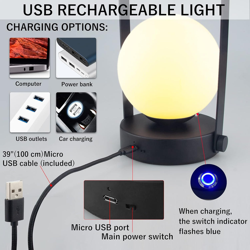 Cordless Table Lamp with Brightness Dimmable L563690