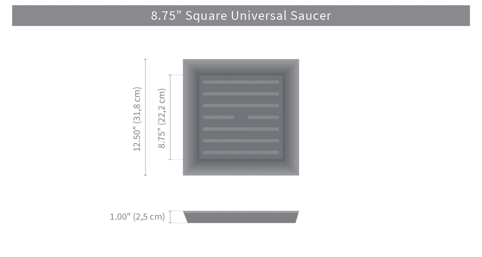 Ash Square Saucer A431