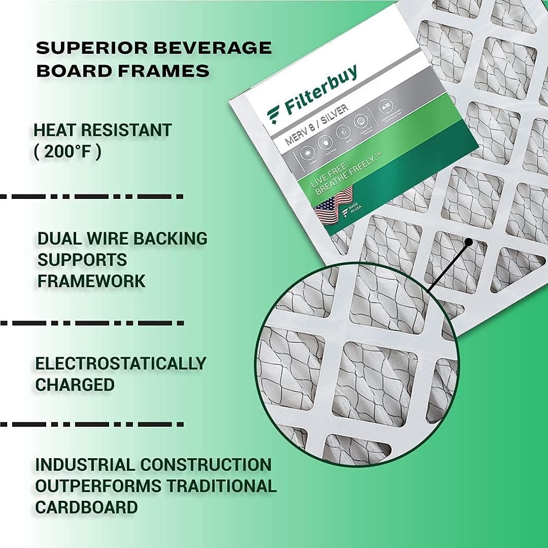 14x14x1 MERV 8 Pleated HVAC Air Filter (12-Pack) X79947