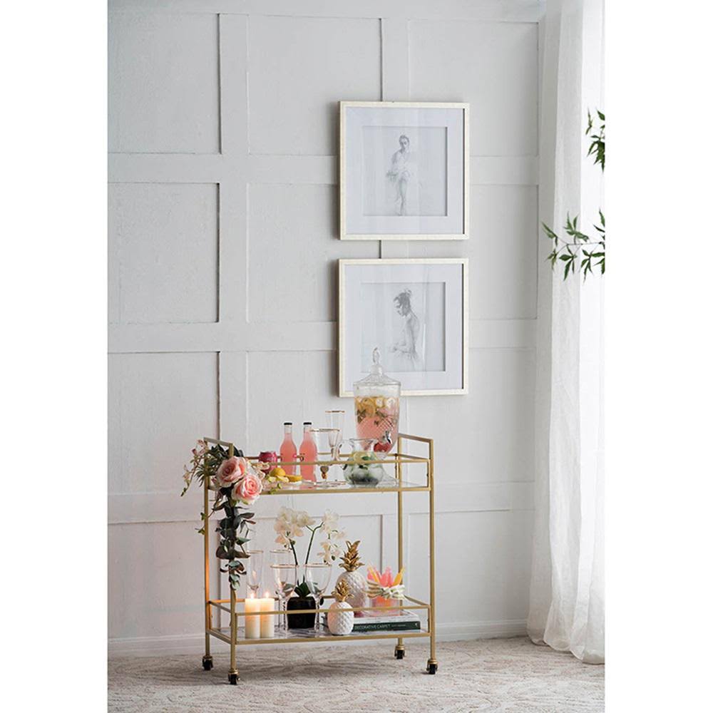 Polished Gold Iron Cart N63545