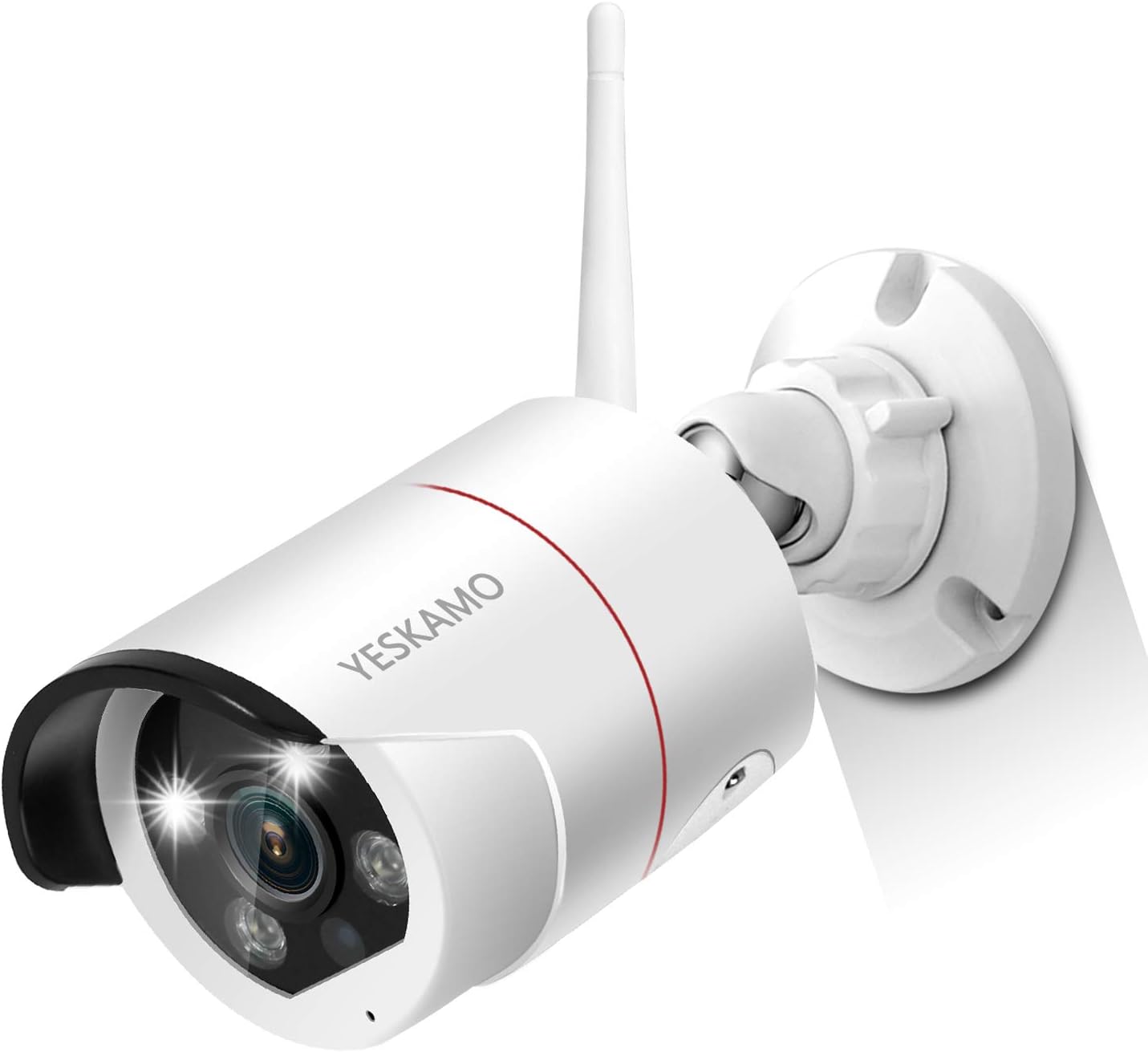Wireless Security Camera System with 12'' Monitor 2 Way Audio, 3MP WiFi IP Cameras AI Human Detection Siren Alarm, 1080P HD Home Surveillance System with Hard Drive E3544