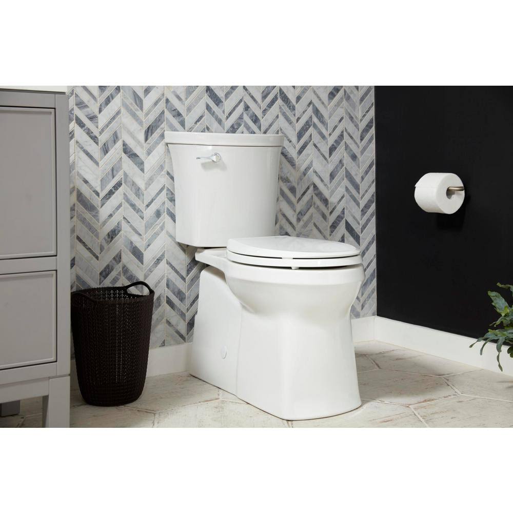 2-Piece 1.28 GPF Single-Flush Elongated Toilet in White R58077