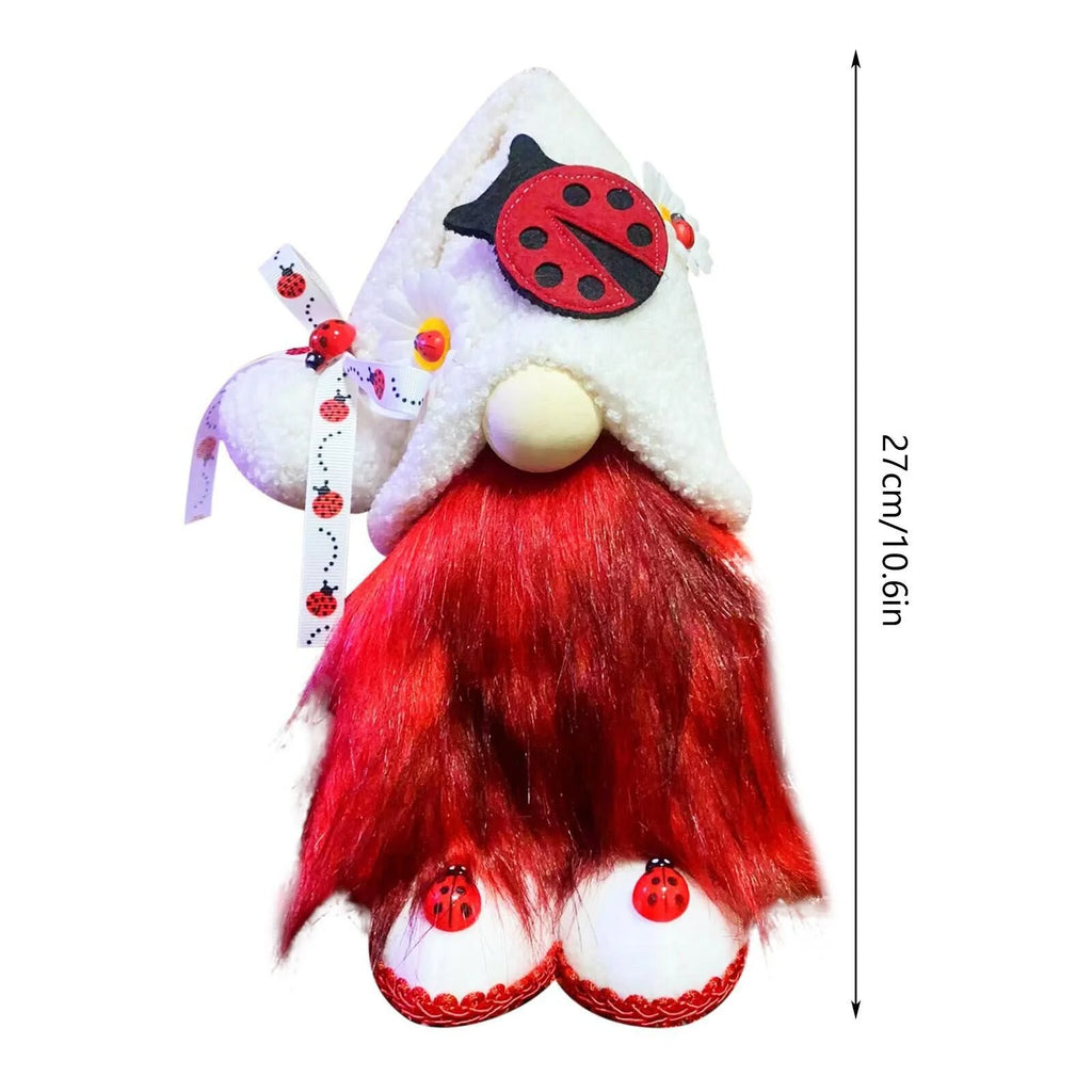 Ladybugs Daisy Gnome Holiday Doll Home Decor M126