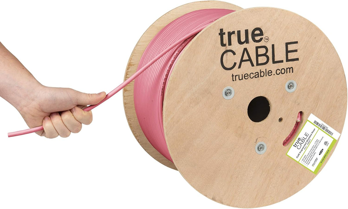 1000ft Cat6A Shielded Riser Bulk Ethernet Cable A558