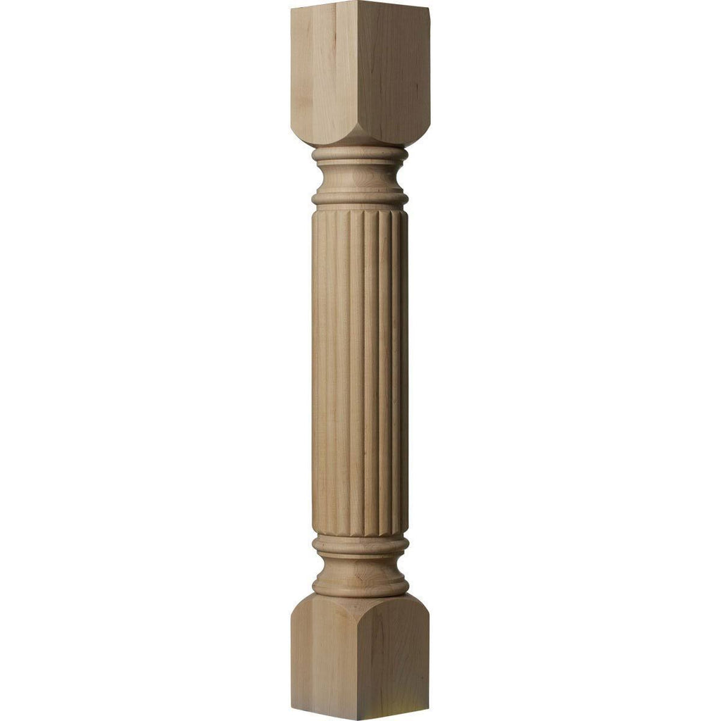 5-Inch W x 5-Inch D x 35 1/2-Inch H Reeded Cabinet Column V149102