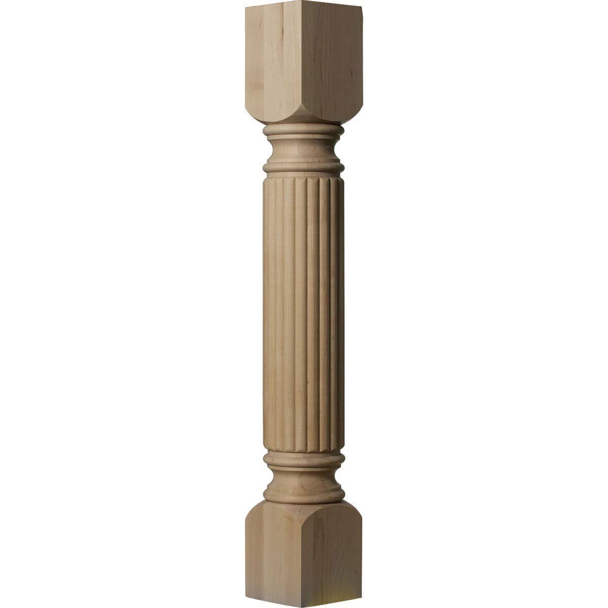 5-Inch W x 5-Inch D x 35 1/2-Inch H Reeded Cabinet Column V149102