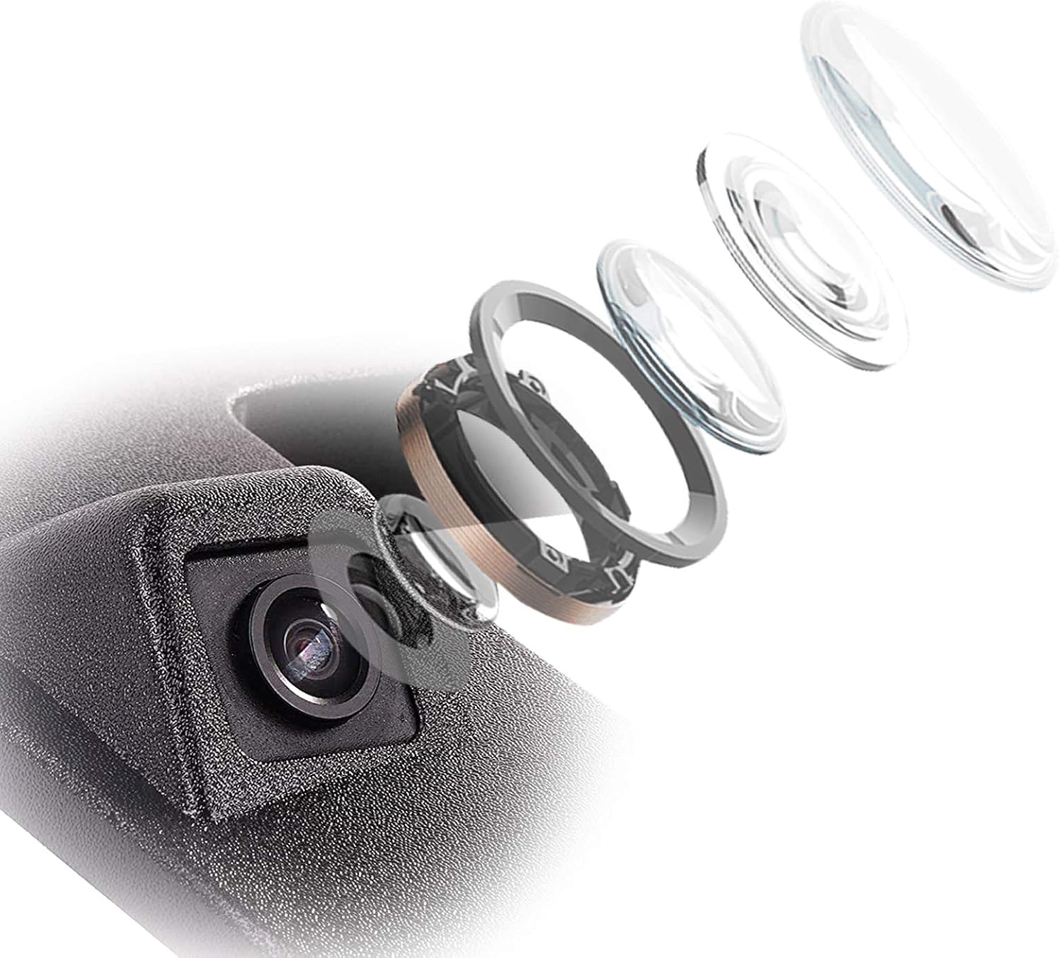 Tailgate Handle Backup Rear View Camera Black S3123