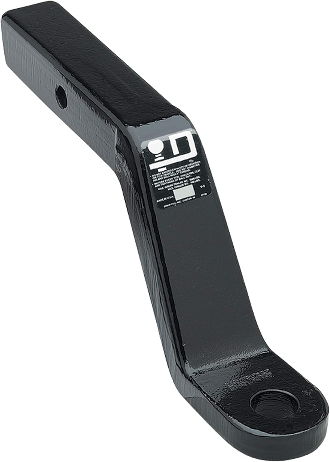 Forged Ball Mount, 16,000 lbs. GTW, 1-1/4” Ball Hole, 10-1/4" Length, 5" Rise, 6" Drop, Black J204750