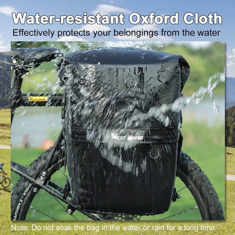 2 in 1 Waterproof Bike Luggage Bag Backpack Q29333