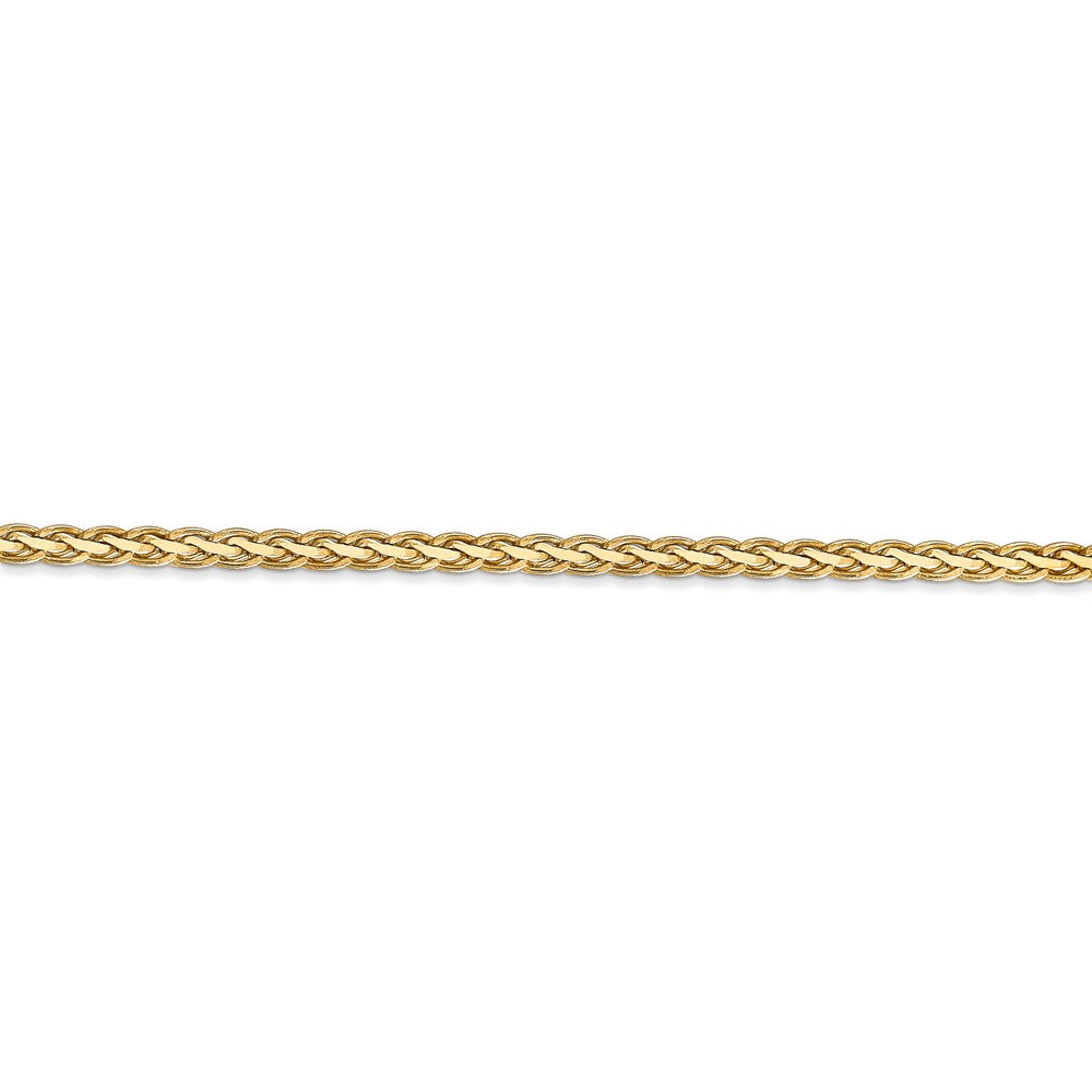 14kt Yellow Gold 24 inch Flat Wheat Chain with Lobster Clasp W6529
